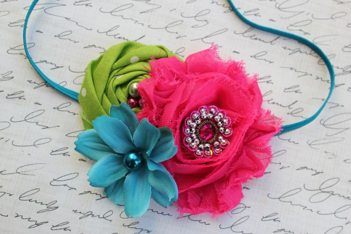 30-Piece 10cm Chiffon Fabric Hair Flowers With Eyelets - For Baby Headbands & Hair Accessories