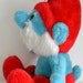 vintage papa smurf stuffed animal