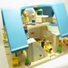 ON SALE Vintage Little Tikes Blue Roof Dollhouse Doll House With People and Accessories