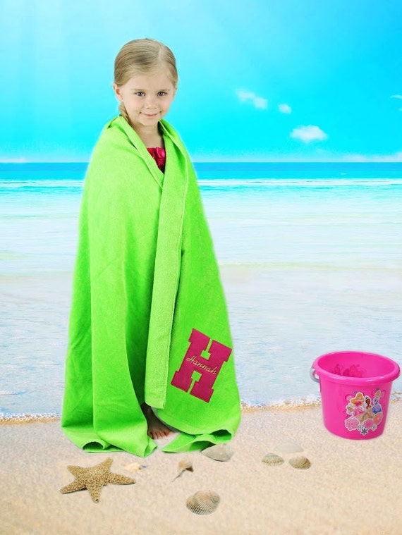 Personalized Beach Towel Monogramed Large Towel Swim Team