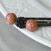 Coral and Black Bobby Pins, Hair Accessories, Vintage Cab, Bobby Pin Set, For Her, Womens, J132