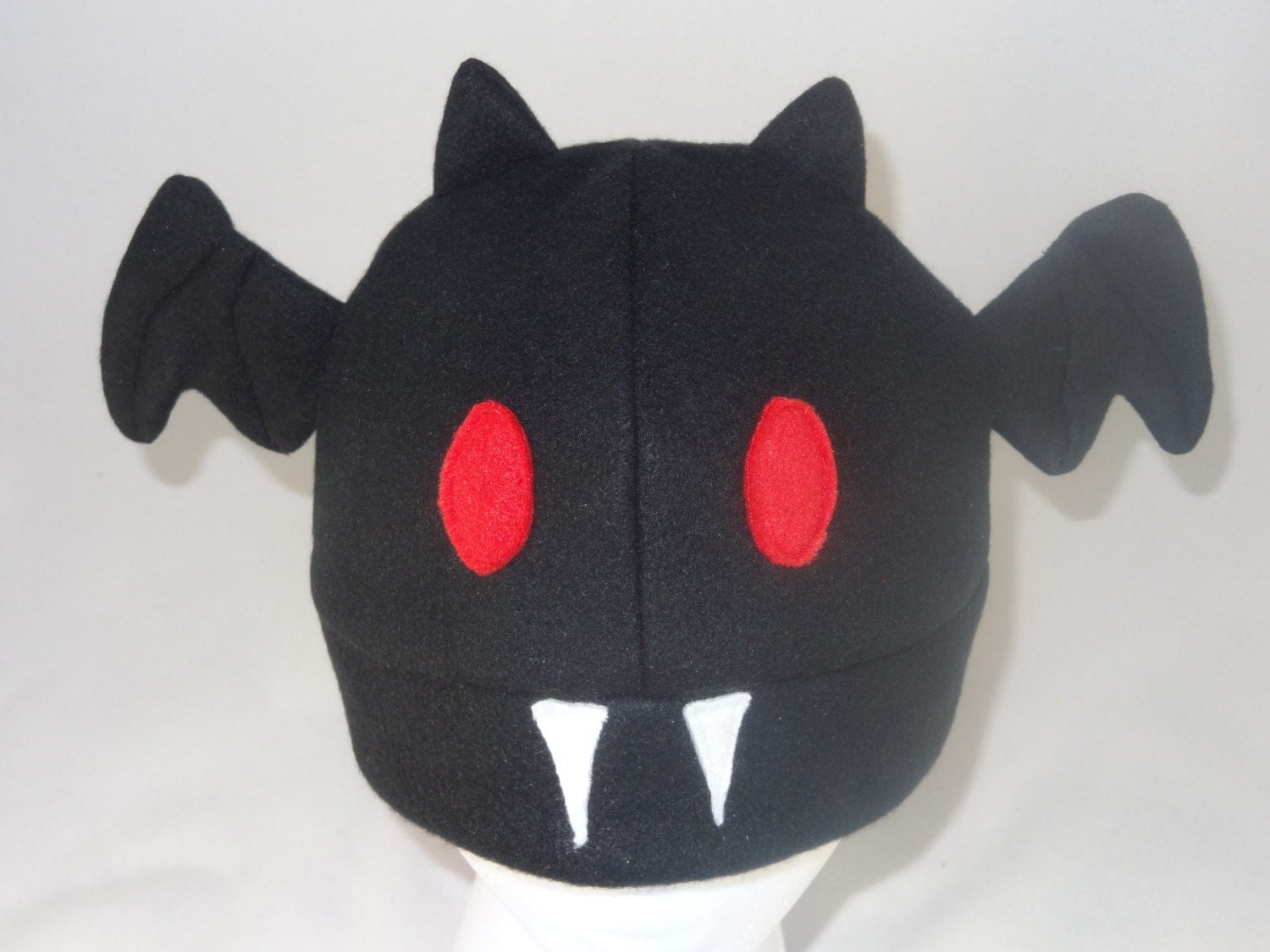 Black Fleece Bat Hat