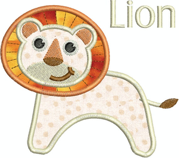 Baby Animal Applique Set Machine Embroidery Designs 4x4