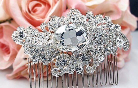 Bridal Hair Comb Rhinestone Hair Comb Wedding Comb Il_570xn