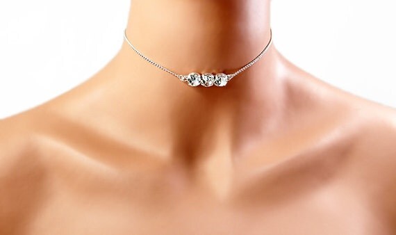 Bridal Necklace Bridal Rhinestone Wedding Necklace Choker Il_570xn