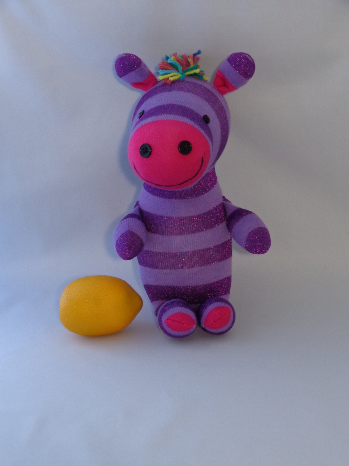 purple zebra stuffed animal