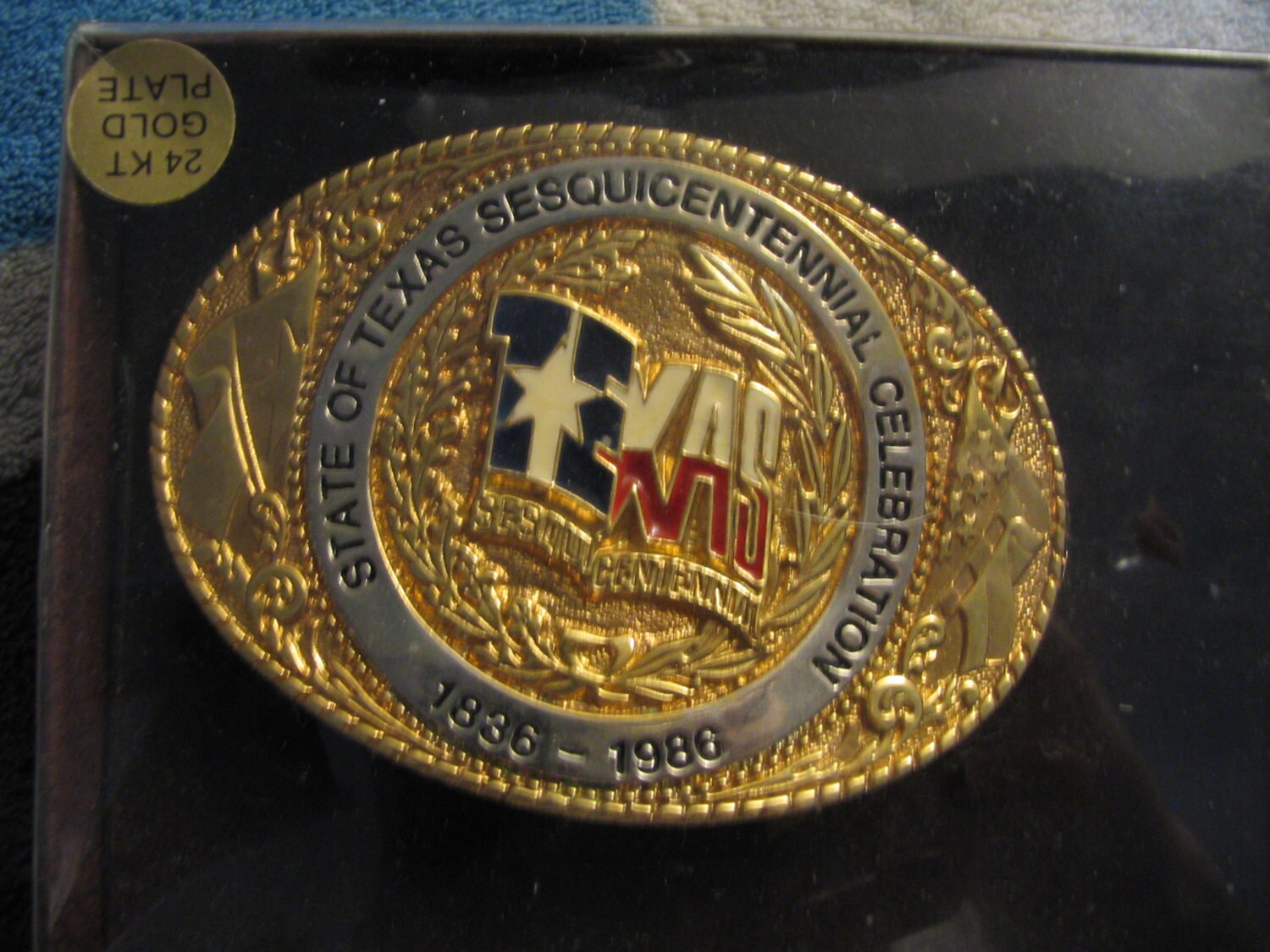 Texas Sesquicentennial Belt Buckle