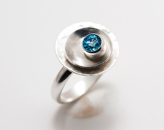 Sterling Silver London Blue Topaz Ring in by CathyHeinzDesigns