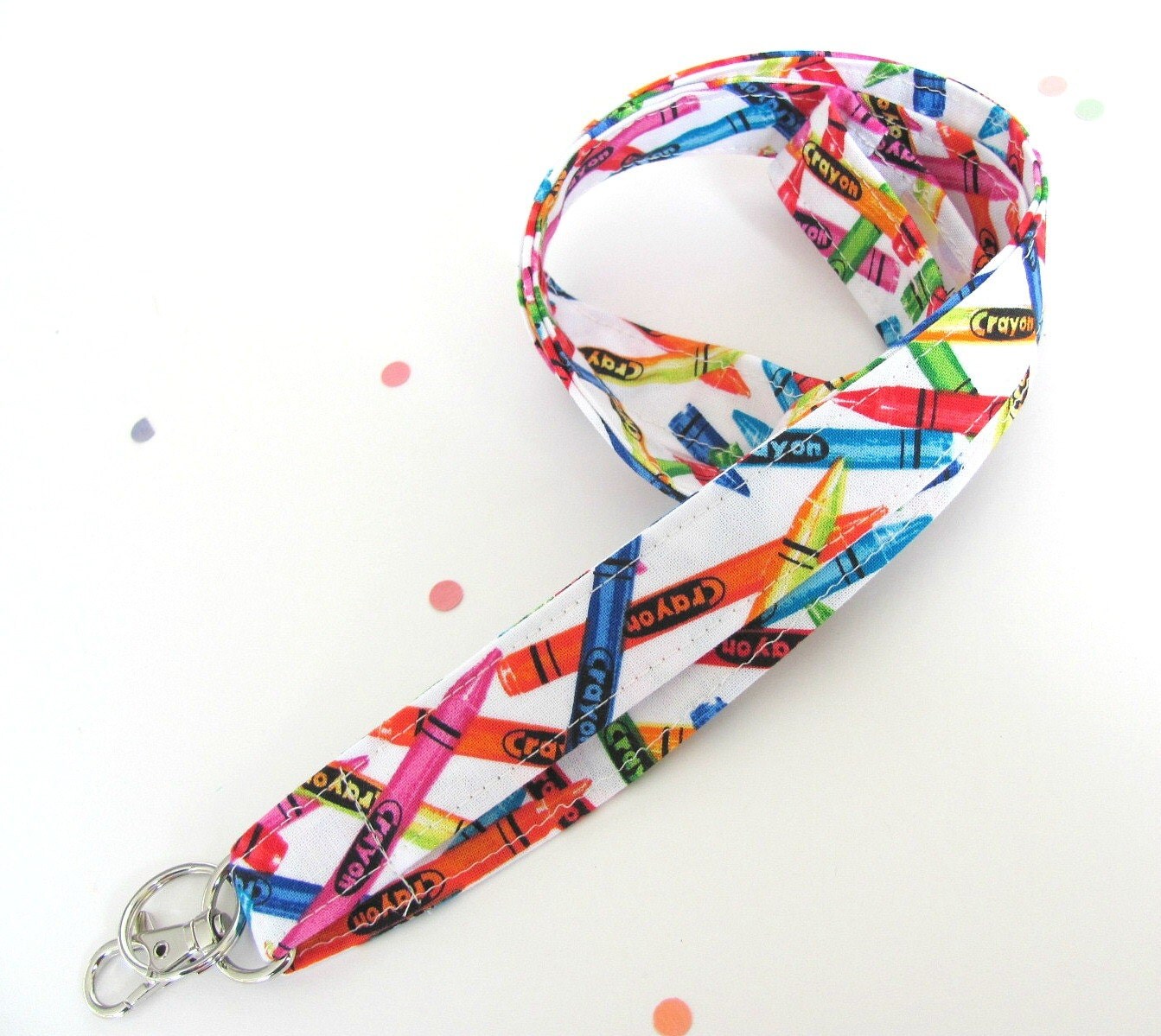 Lanyard ID Badge Holder for Teachers or Preschool Crayon Key