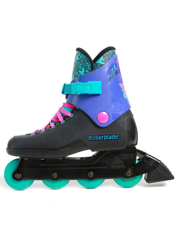 Vintage 90s Neon Original Rollerblades with Serial number