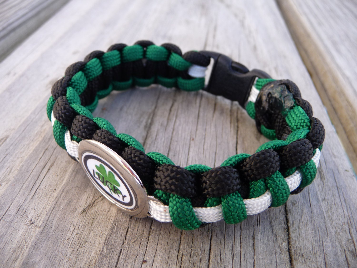 St. Patrick's Day Lucky Four Leaf Clover Paracord by Ruxy7 on Etsy