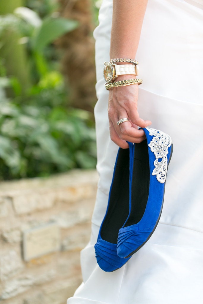 cobalt blue ballet pumps