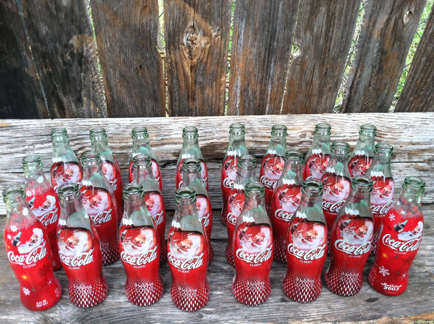 24 glass green glass coke bottles glass vases coke