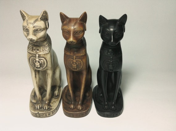 3beautiful Amazing Handmade Ancient Egyptian Cat By