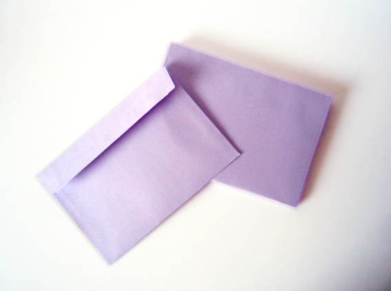 Items similar to 10 LILAC ENVELOPES B6 Size Light Purple on Etsy