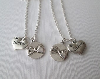 2 Pinky Promise Best Friends Necklaces