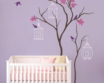 Baum Wand-Aufkleber Kinderzimmer Wanddekoration von WallConsilia