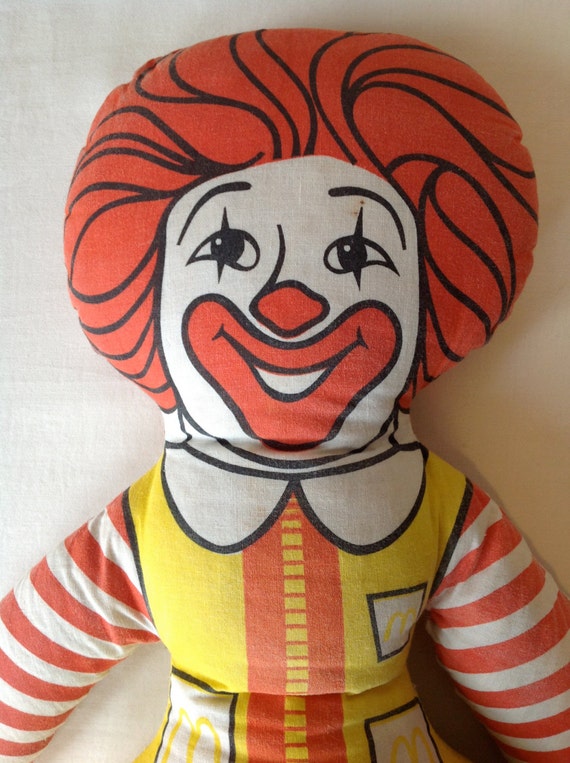 Vintage Early 70s Ronald McDonald Doll
