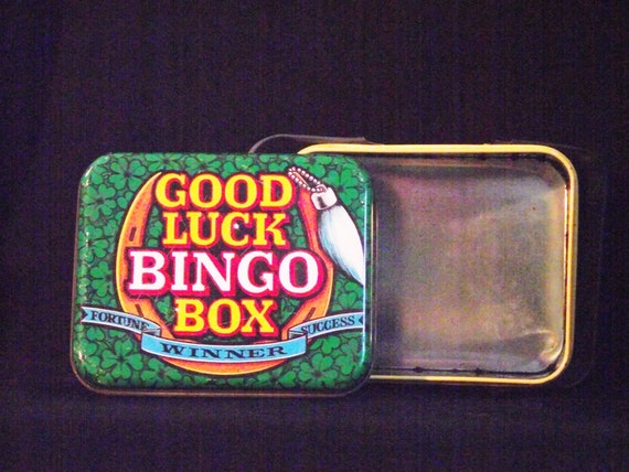 Good Luck Bingo Box Vintage Bingo Box Bingo Box Bingo