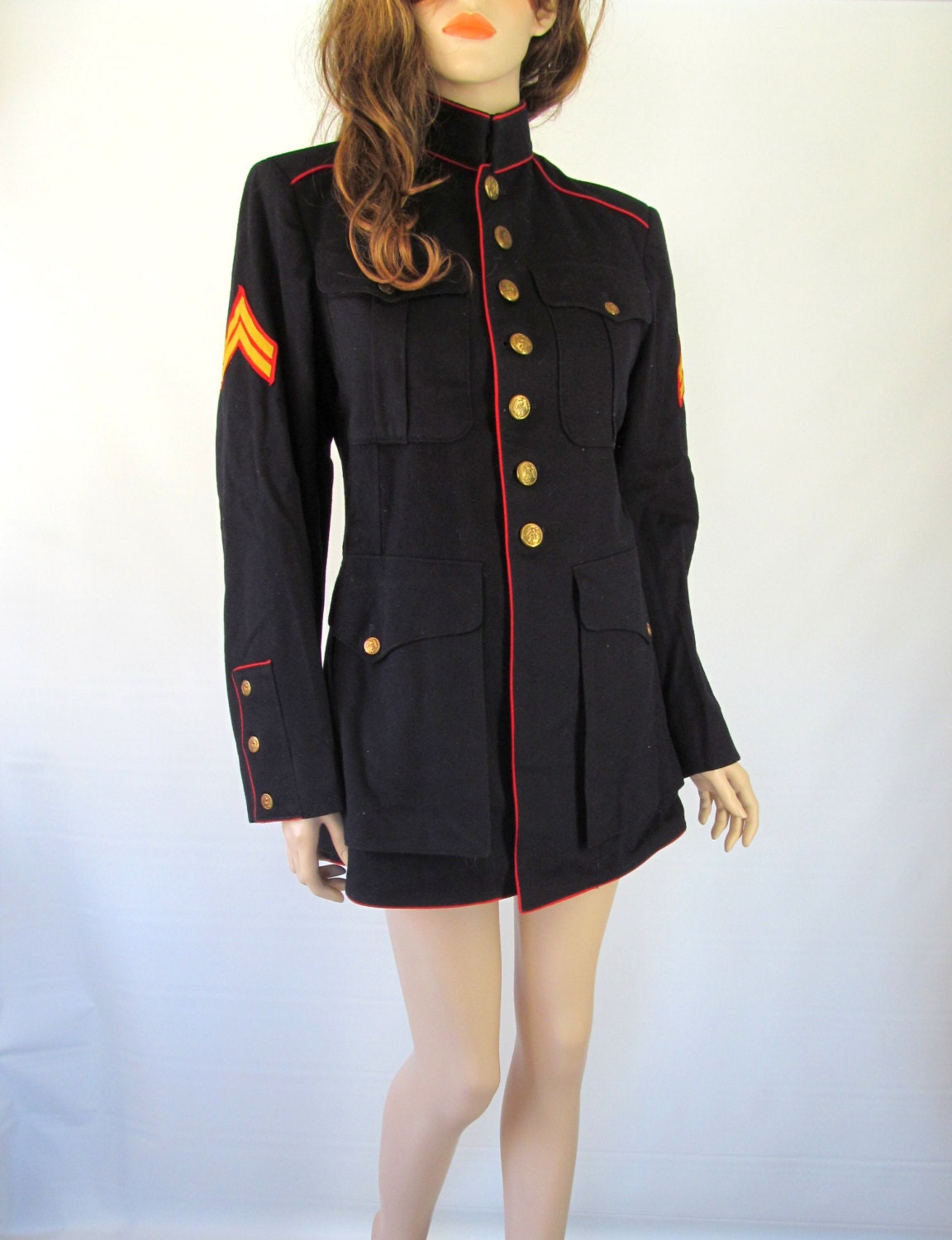 Vintage Military Jacket WW 2 / World War 2 by BeatniksVintage