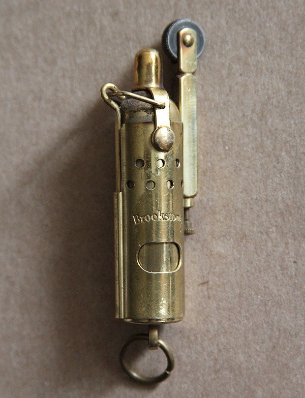 Vintage Brookstone Brass Trench Lighter cigarette lighter