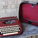 SALE /// MARITSA 11 portable manual RED typewriter made in Bulgaria working