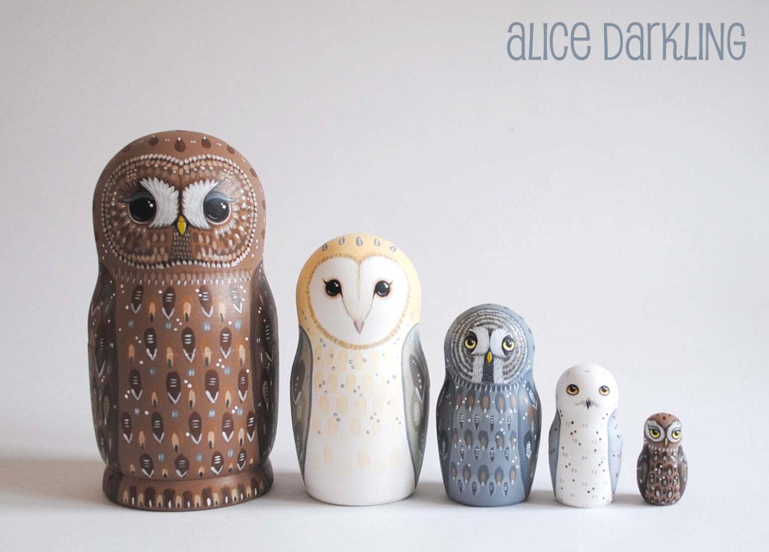 owl russian nesting dolls