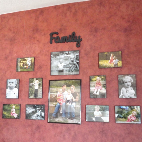 Family Wall Sign Wooden Lettering Wall Hanging