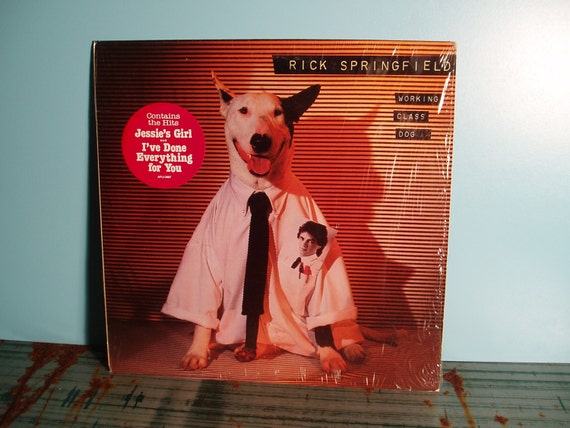 Vintage Rick Springfield Working Class Dog by vitaminvintagevinyl