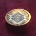Rattle Snake Skin Brass Belt Buckle