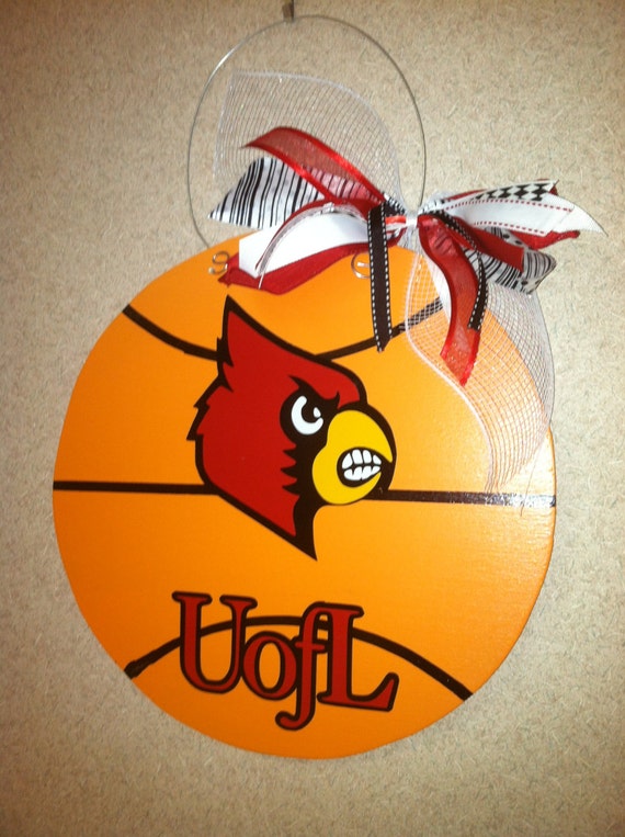 Items similar to Basketball Wood Door Hanger on Etsy