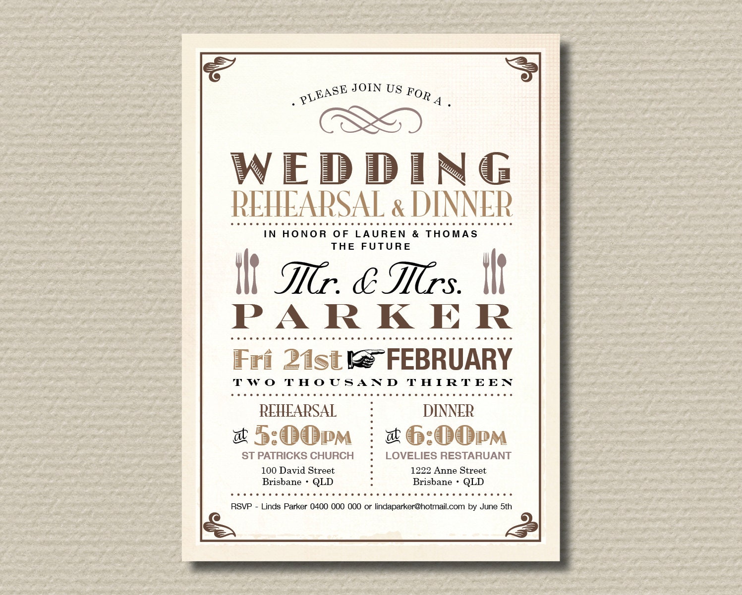 Wedding Rehearsal Invitation Wording 8