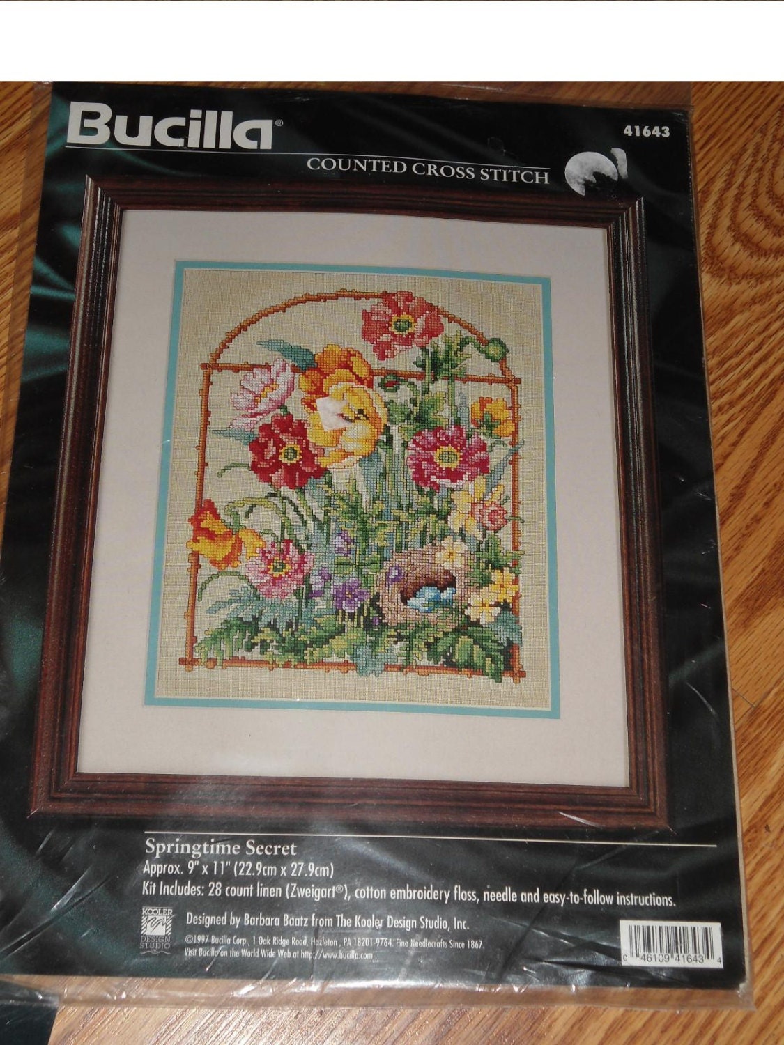 BUCILLA Counted Cross Stitch Kit SPRINGTIME SECRET new in