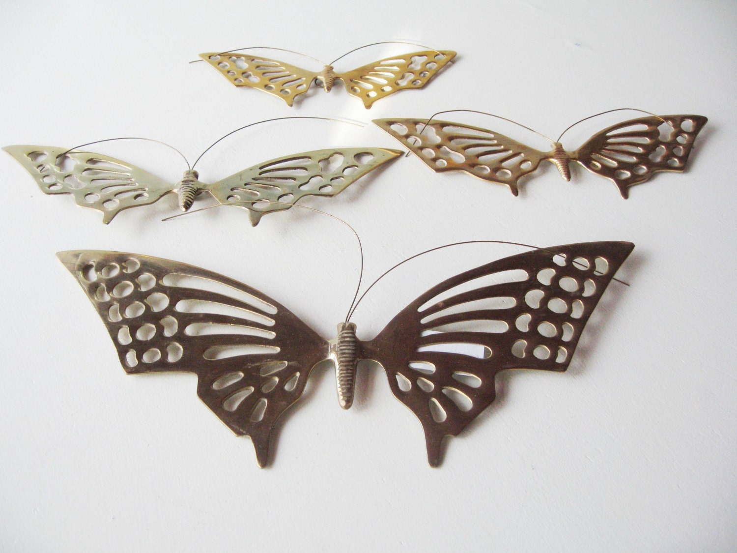 Brass Butterfly Wall Art Wall Hangings Brass Butterflies