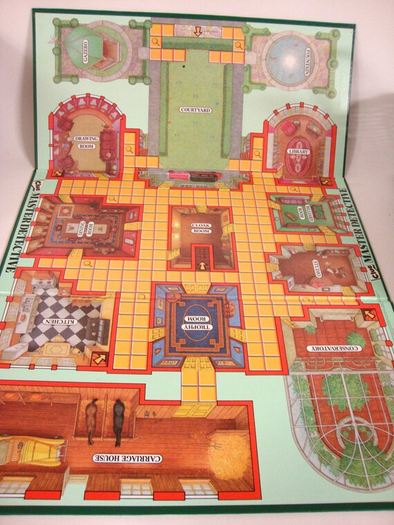 Master Detective Clue Game Board