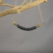 Black Diamond Rhinestone Necklace - Gold Tone & Swarovski Crystal