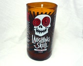 Laughing Skull Ale Bottle Candle
