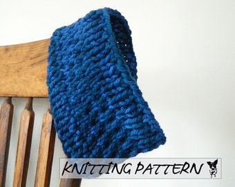 Winter Headband Knitting Pattern - Knitted Headband PDF Pattern ...