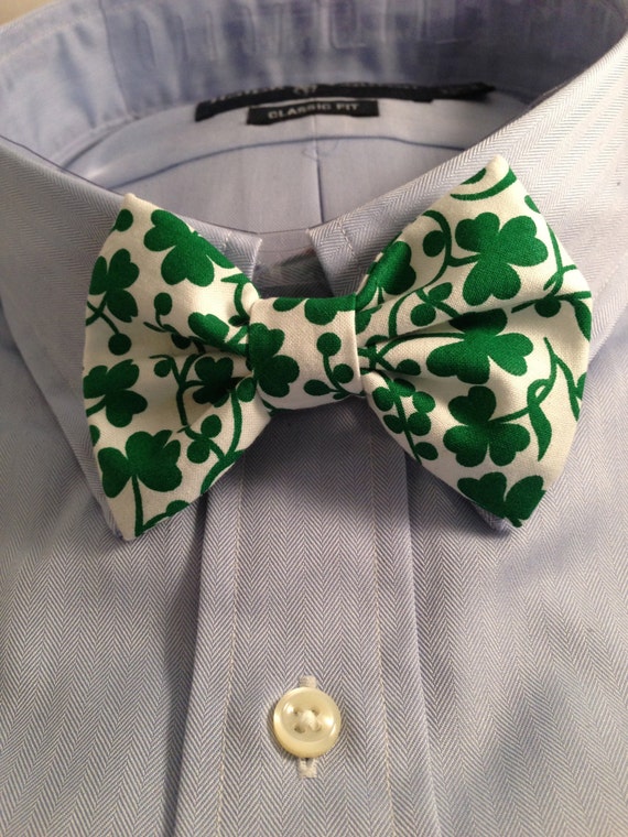 Luck of the Irish Shamrock Bow Tie