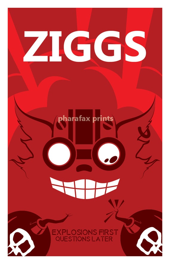 Ziggs: League of Legends Print