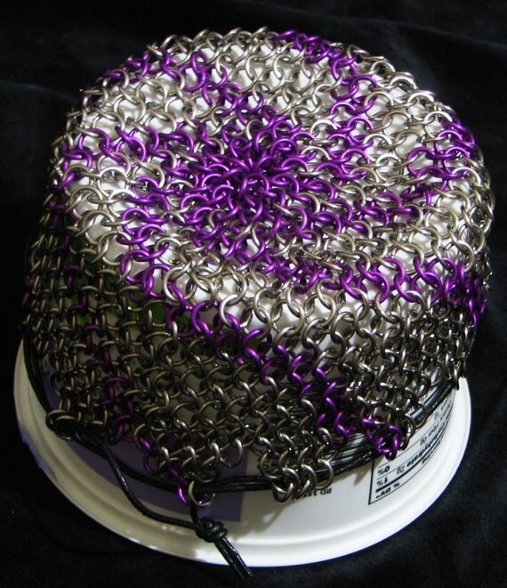 Chainmail Dice Bag Medium w/Color Pattern