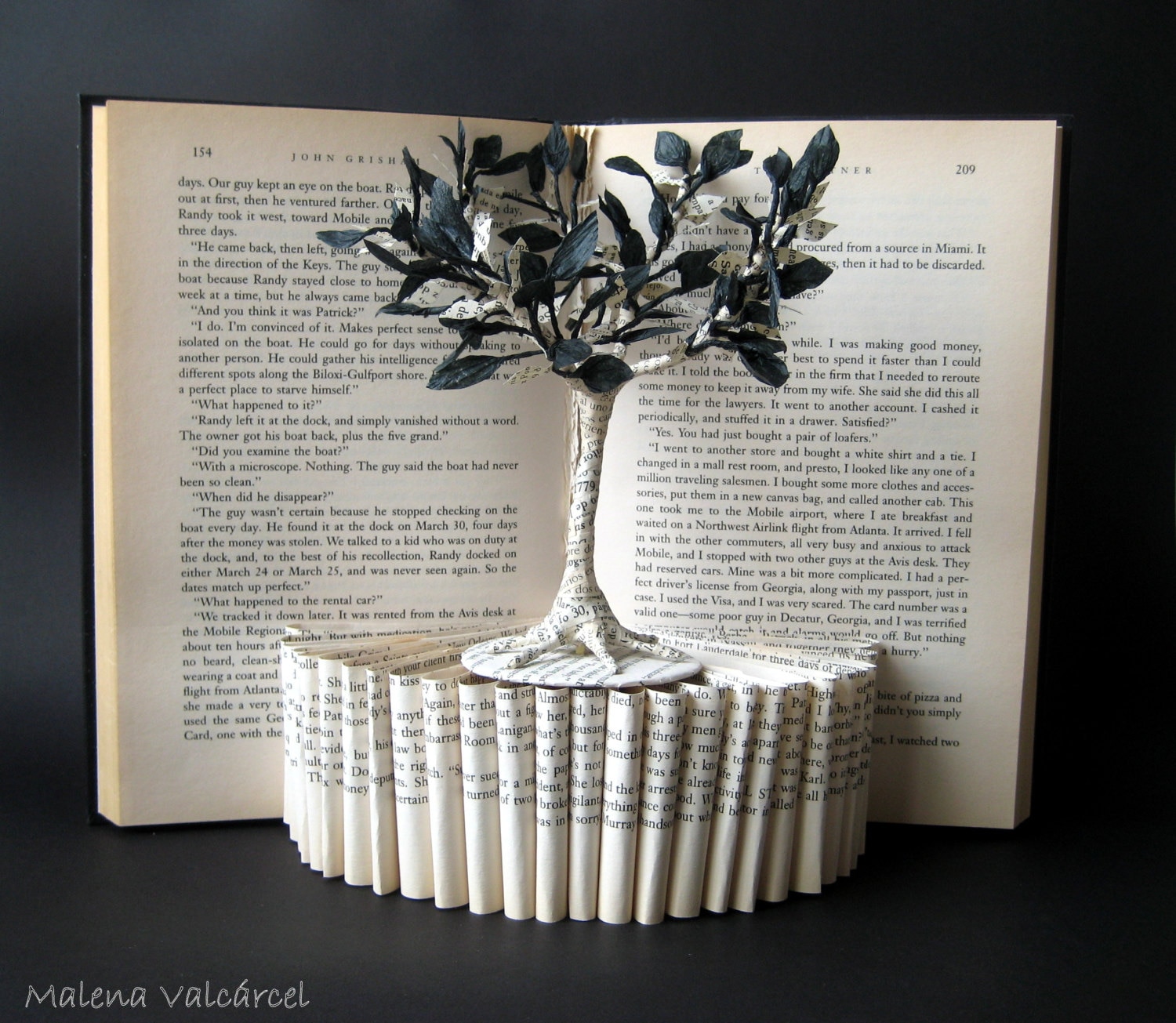 Book Paper Art Sculpture Tree of Life Custom order