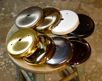 Ceiling Canopy, Wall Sconce Mount, 8 Different Finishes - Top Quality Supplies For Your Handmade Lighting, Lamps, Pendants