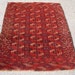 1920s Hand-Knotted Antique Turkaman Bokara Persian Rug