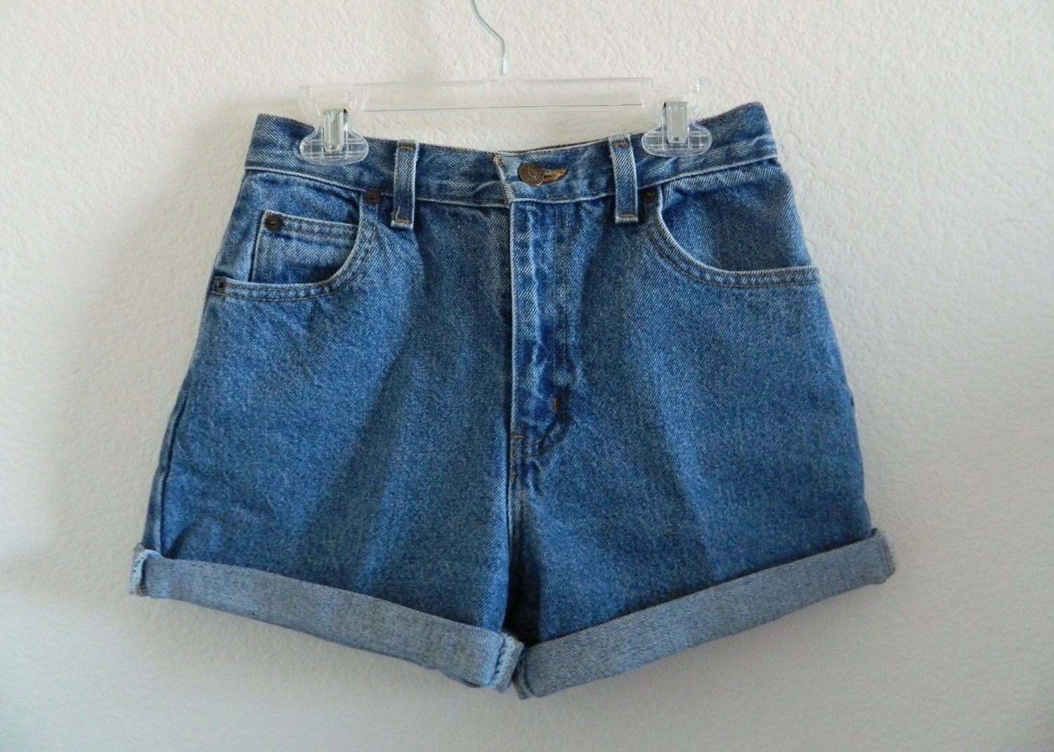 Plain HiGH WAIST JEAN SHORTS by FashionDynastiess on Etsy