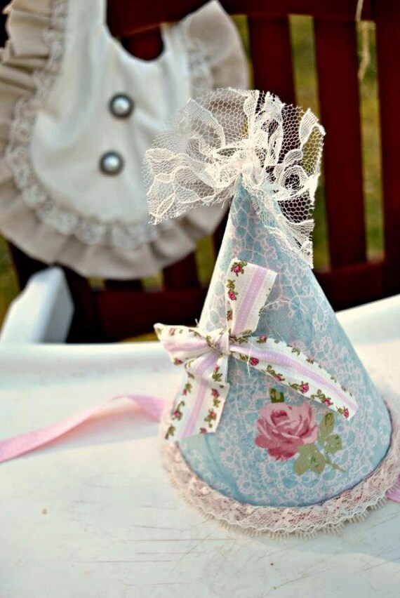 items similar to shabby chic party hat on etsy items similar to shabby chic party hat on etsy