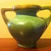 Attributed to FULPER POTTERY Two Handle Vase / Cucumber Green Glaze / Prairie Style - Stickley Era - Art Deco - Please Read