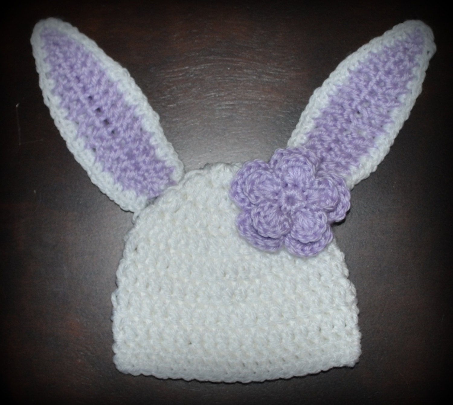 Crochet Easter Bunny Baby Beanie Hat & Diaper by CubbyCreations