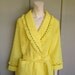 Reserved 1970's Yellow Cotton Vintage Robe