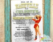Pin Up Girl Bachelorette Party Invitations 5